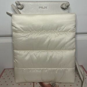 Ralph Lauren Ivory Puffer Crossbody Purse